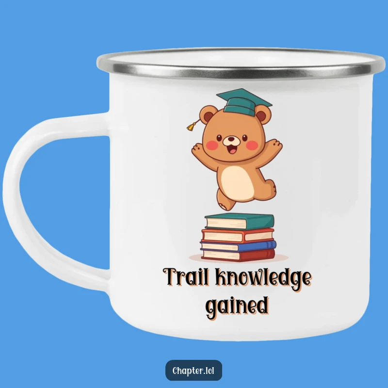 Funny Bear Graduation Camping Mug: Adventure and Achievement, Ideal Funny Gift