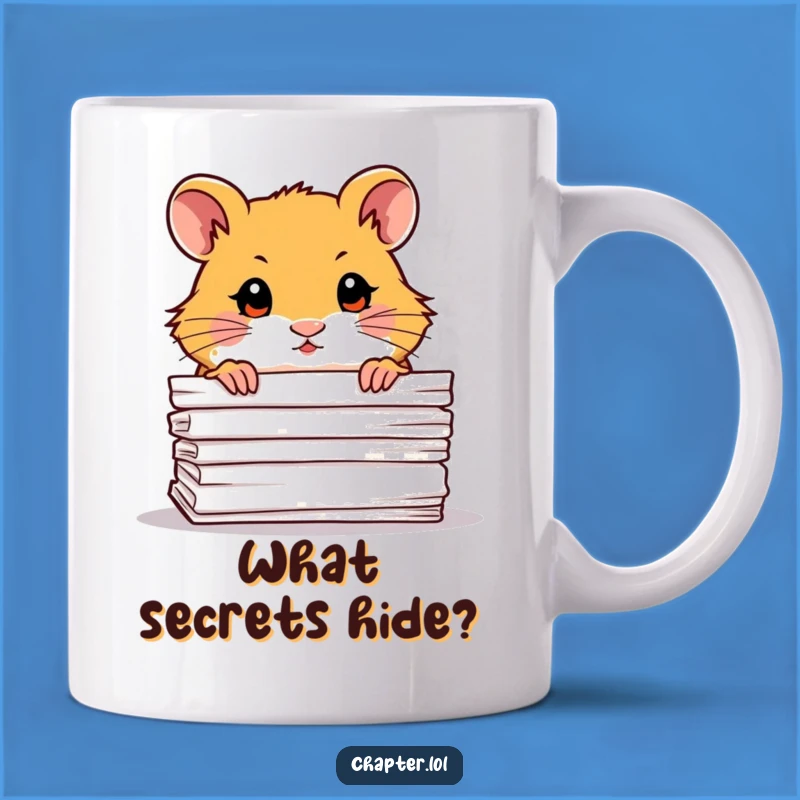 Funny Hamster Peek Mug: Hilarious Gift for Curious Minds & Office Dwellers!