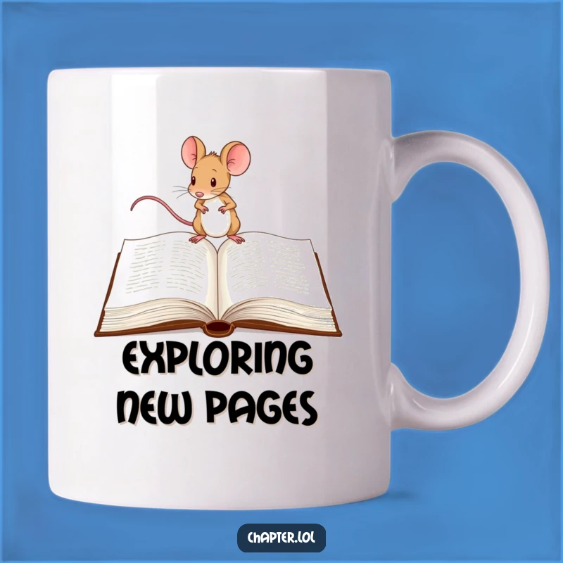 Funny Mouse Explorer Mug: Hilarious Gift for Adventurous Readers & Mouse Lovers!
