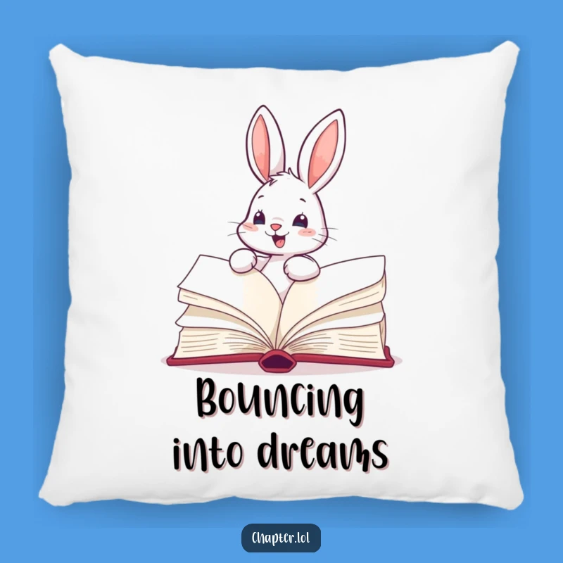 Funny Bunny Pillow - Cozy Reading Companion