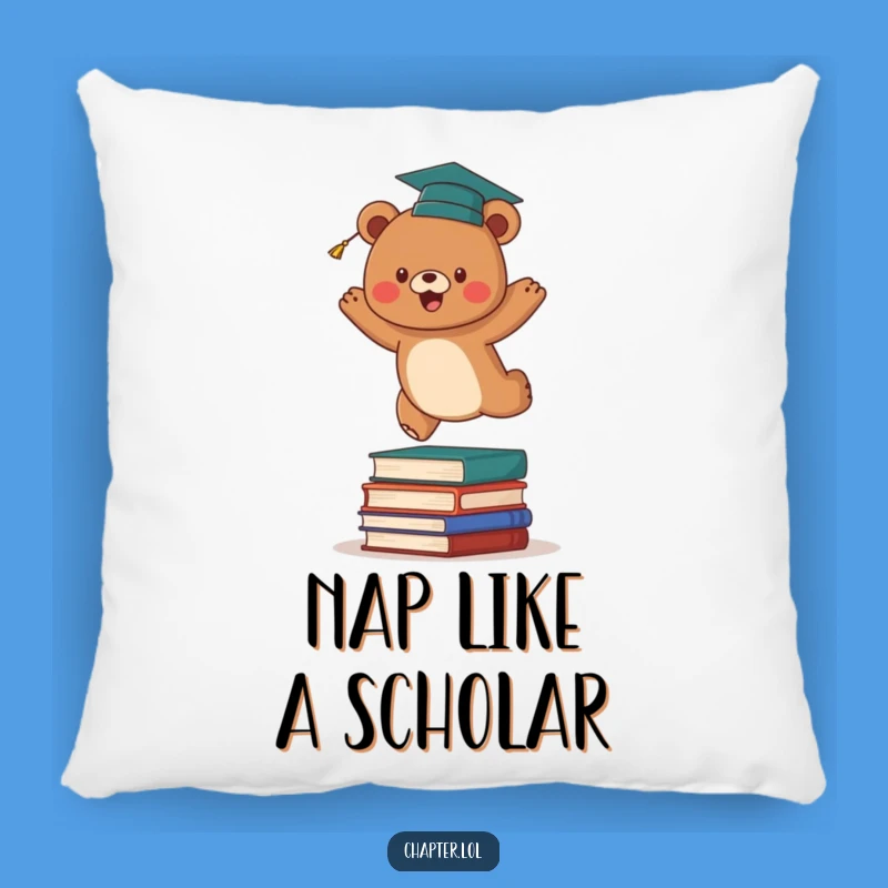 Funny Bear Graduate Pillow: Cozy Comfort for Big Wins, Perfect Funny Gift