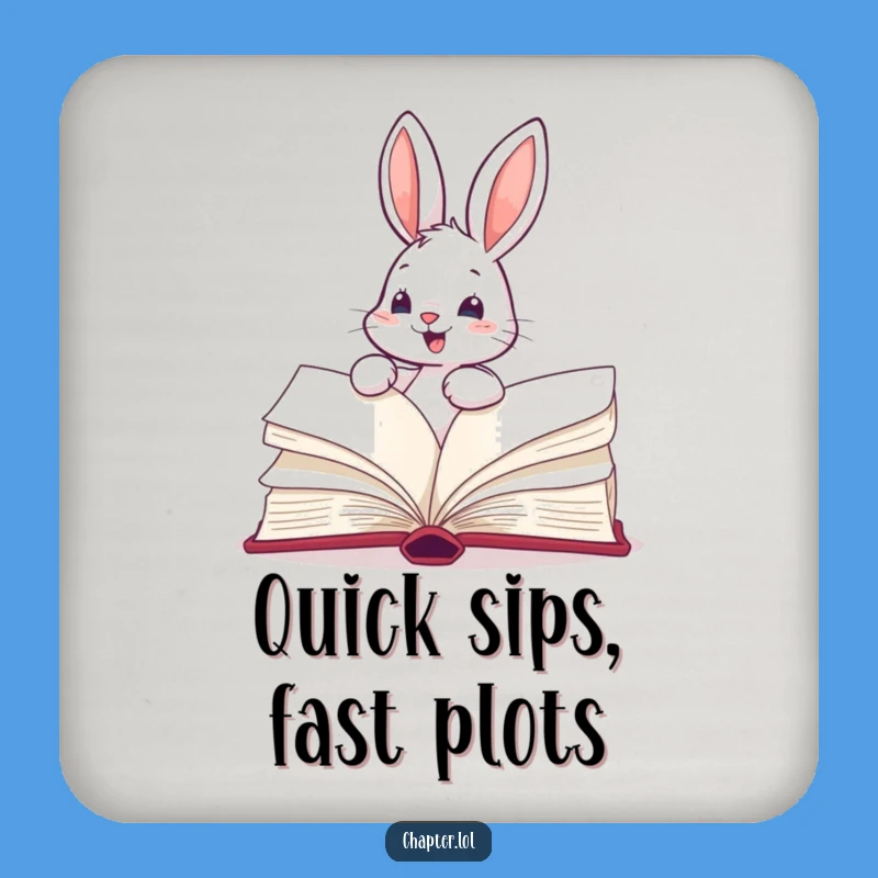 Funny Bunny Coaster - Protective Reading Accent