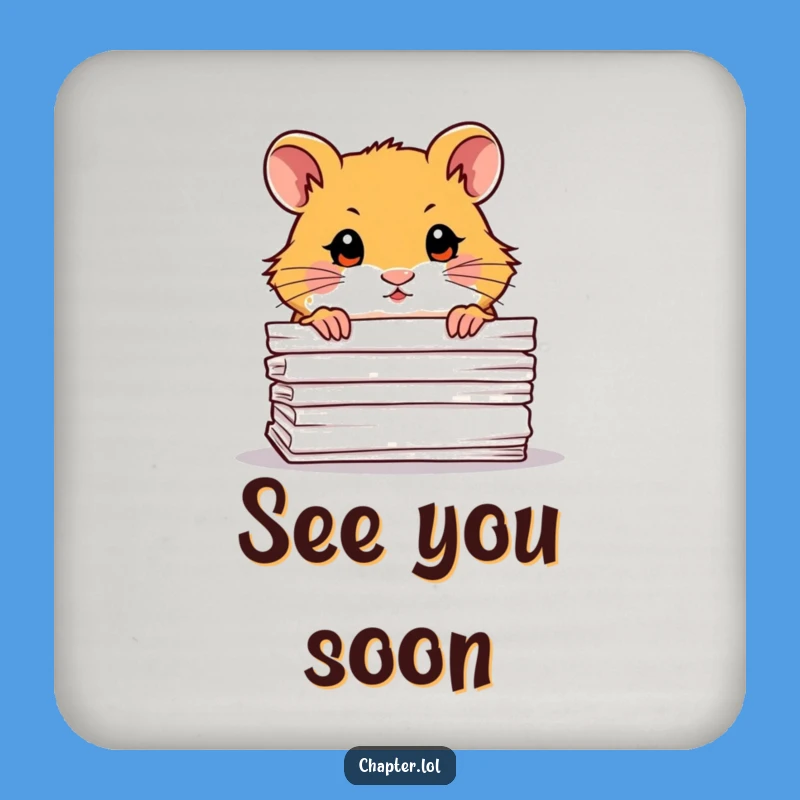 Funny Hamster Peek Coaster: Hilarious Protection for Your Surfaces!