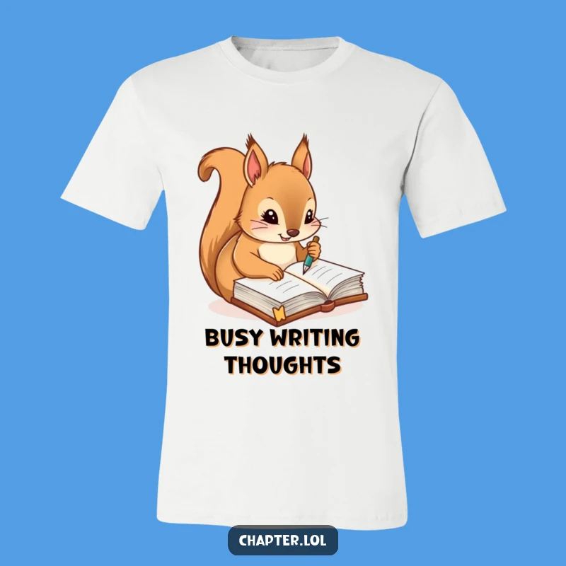 Funny Squirrel Journal T-Shirt - Diligent Writer Tee