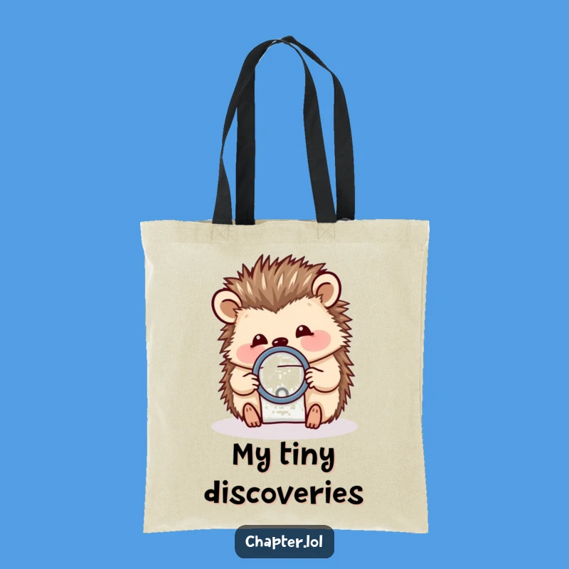 Funny Hedgehog Tote Bag - Detail Oriented Accessory