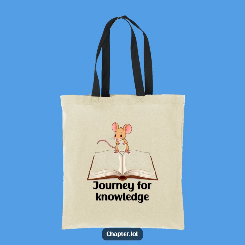 Funny Mouse Explorer Tote Bag: Carry Your Adventures with Hilarious Style!